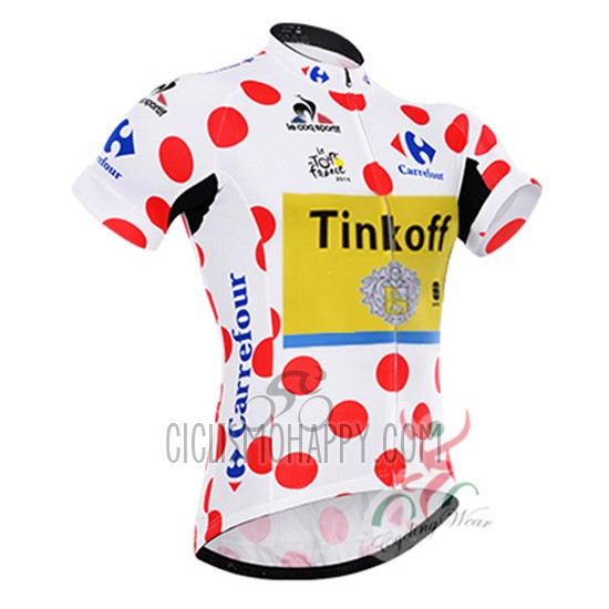 Tinkoff Cycling Jersey Bib Short 2016 Men Short Sleeve Red and Lider White